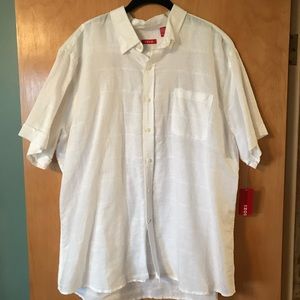 ❗️NWT Men’s IZOD Linen Cotton Button down